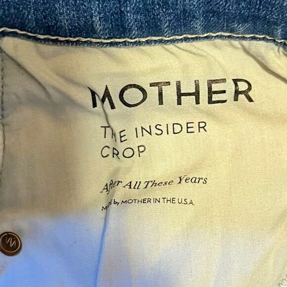 Mother The Insider Crop Fray Jeans 26 After All These Years Distressed Limited - Picture 2 of 8